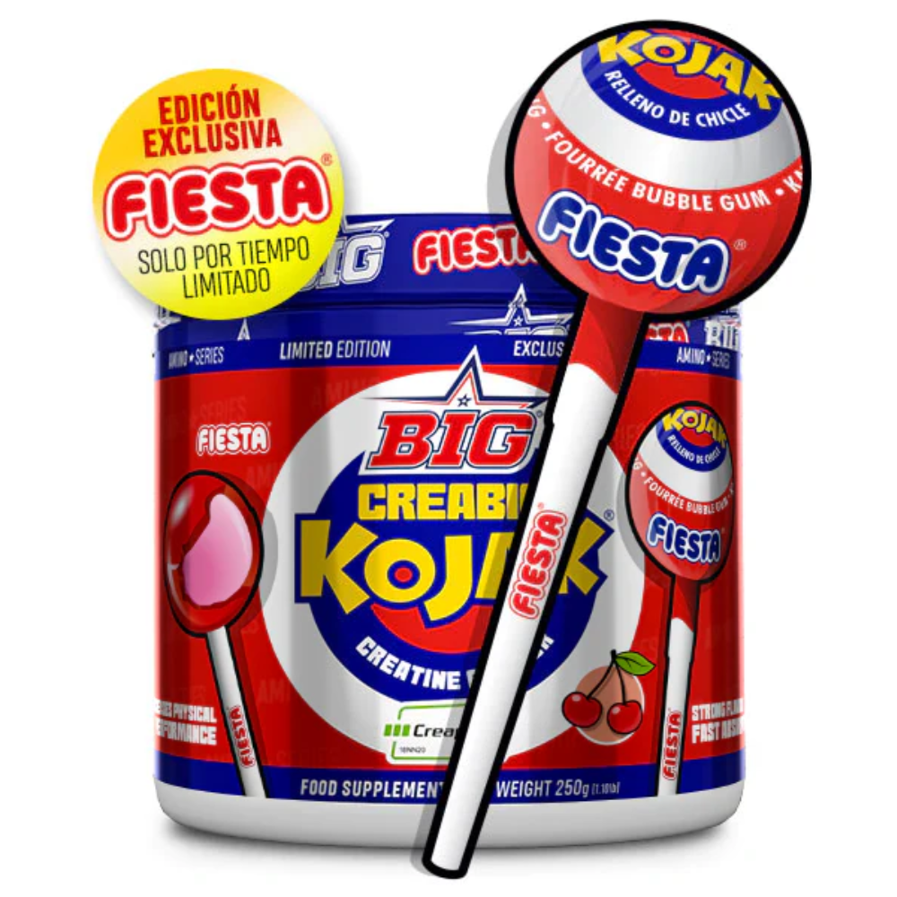 bote de creatina en polvo de la marca BIG sabor Creabig Kojak